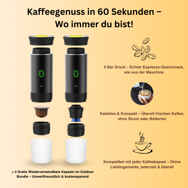 BaristaGo - Tragbare Kaffeemaschine